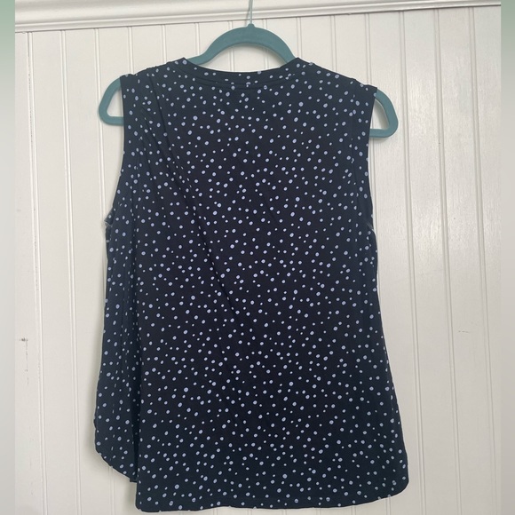 Loft sleeveless poka dot blouse - Picture 3 of 3